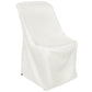 Contemporary LIFETIME folding chair Cover - Ivory - CV Linens