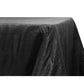 Crushed Taffeta 90"x132" Rectangular Tablecloth - Black - CV Linens