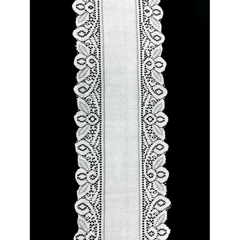 Crochet Lace Table Runner - White - CV Linens