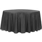 Crushed Taffeta 132" Round Tablecloth - Black - CV Linens
