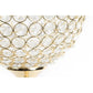 Glass Crystal Bowl/Ball Centerpiece on Stand 36" - Gold - CV Linens