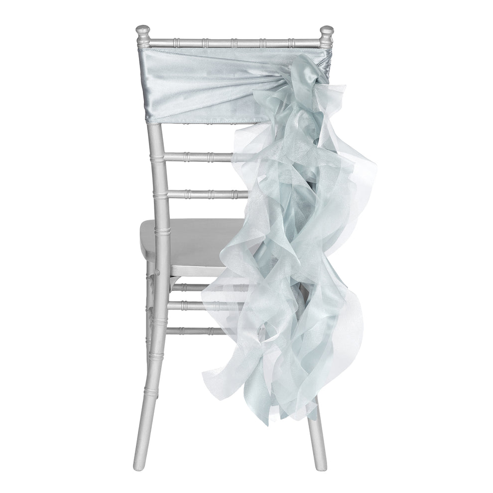 Curly Willow Chair Sash Dusty Blue CV Linens