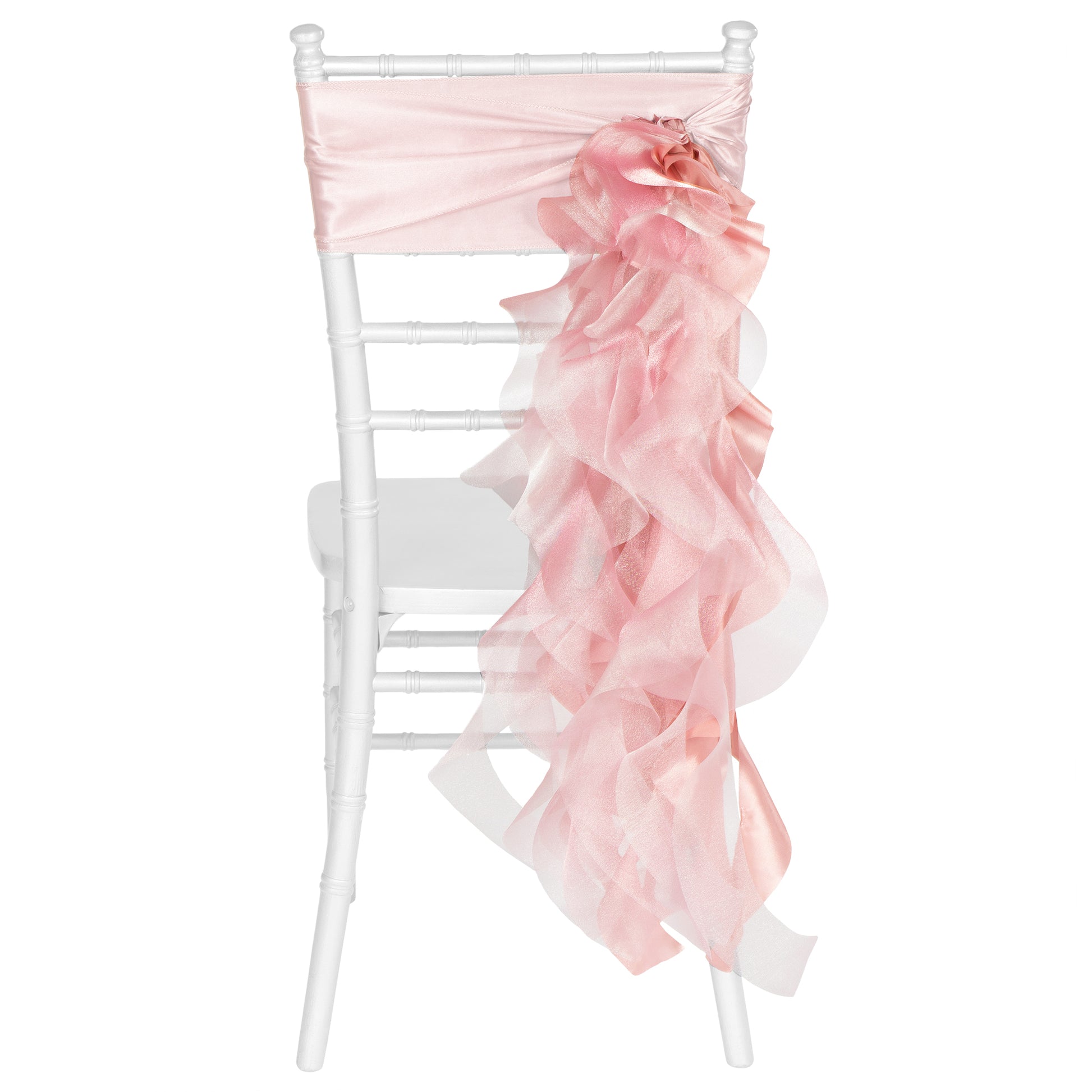 Curly Willow Chair Sash - Dusty Rose/Mauve - CV Linens
