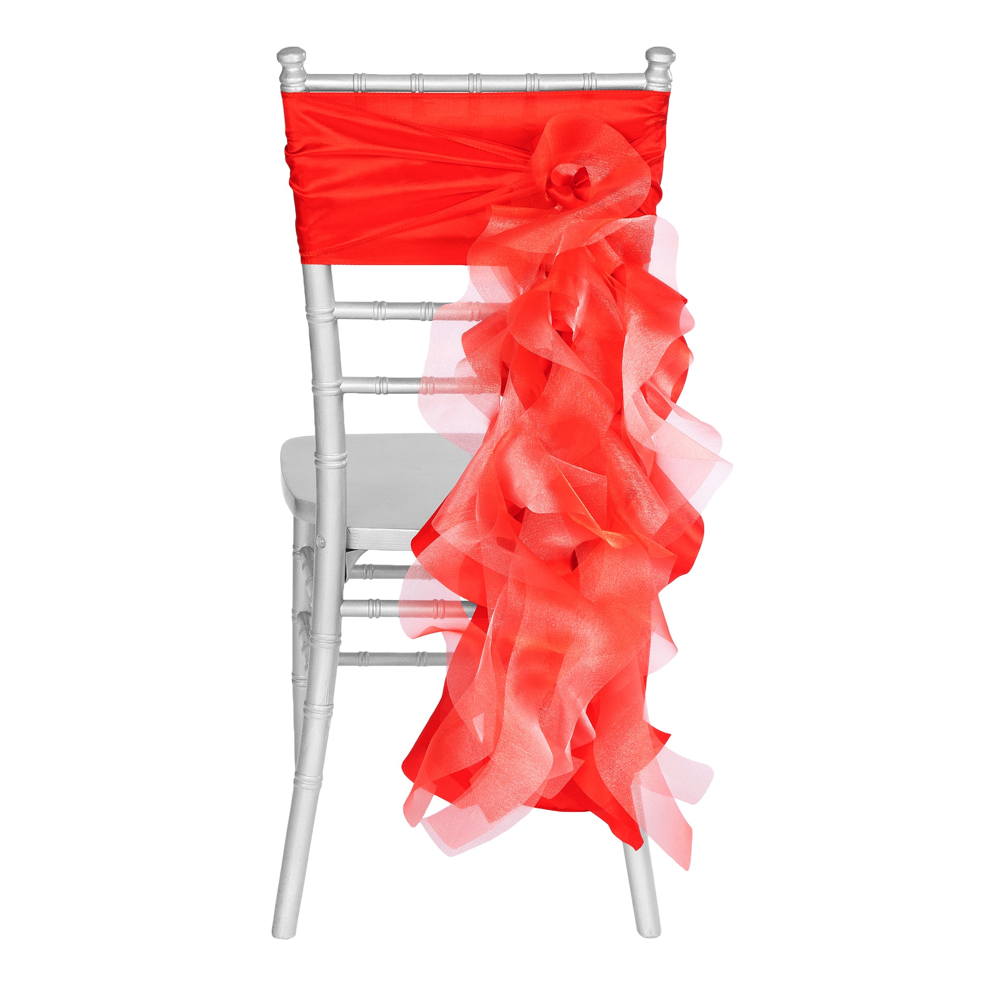 Curly Willow Chair Sash - Red - CV Linens