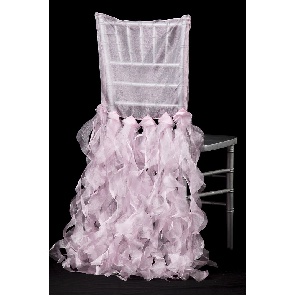 Curly Willow Chiavari Chair Back Slip Cover - Pink | chiavari chair