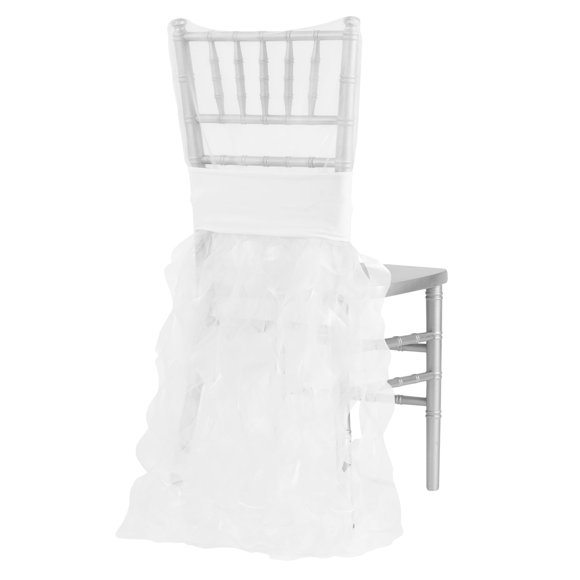White Vinyl Material Extra Thick Chiavari Chair Cushion