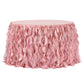 Curly Willow 17ft Table Skirt - Dusty Rose/Mauve - CV Linens