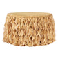 Curly Willow 14ft Table Skirt - Gold - CV Linens