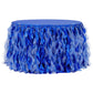 Curly Willow 14ft Table Skirt - Royal Blue - CV Linens