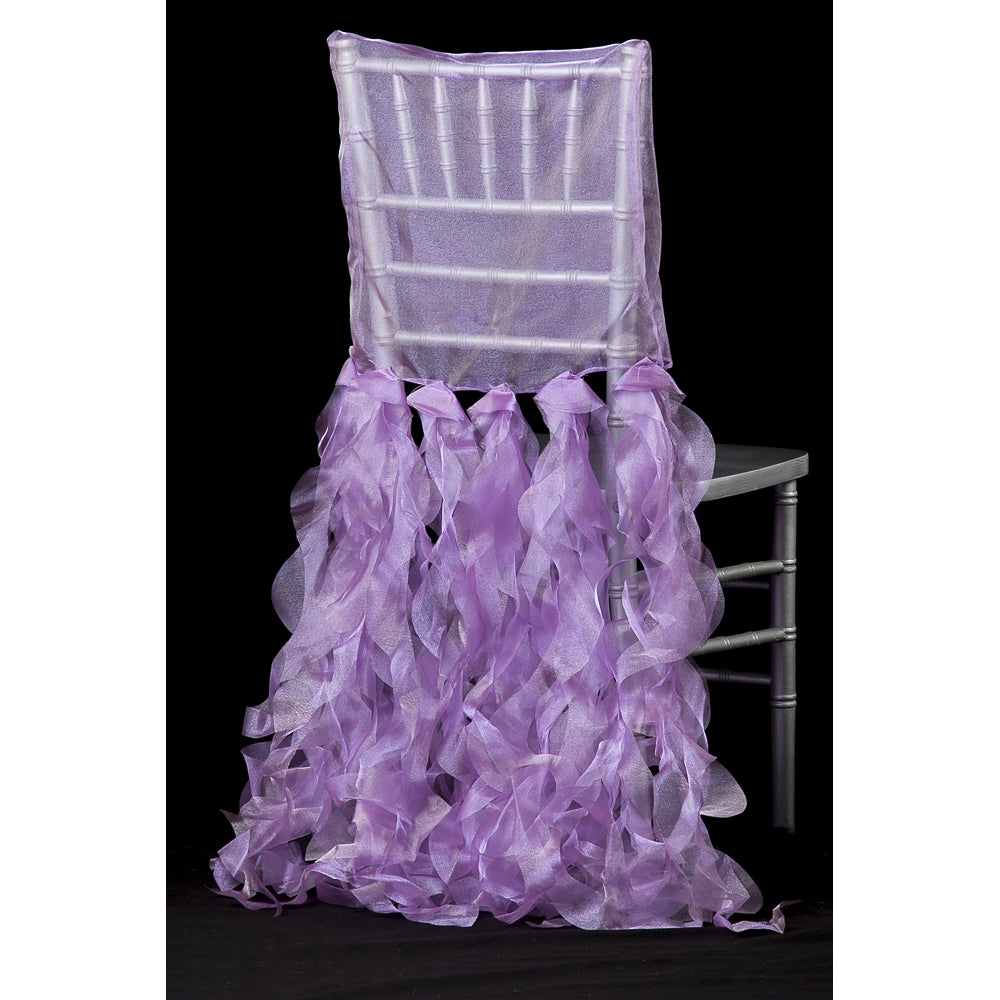 Curly Willow Chiavari Chair Back Slip Cover - Victorian Lilac/Wisteria - CV Linens