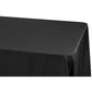 Economy Polyester Tablecloth 90"x132" Oblong Rectangular - Black