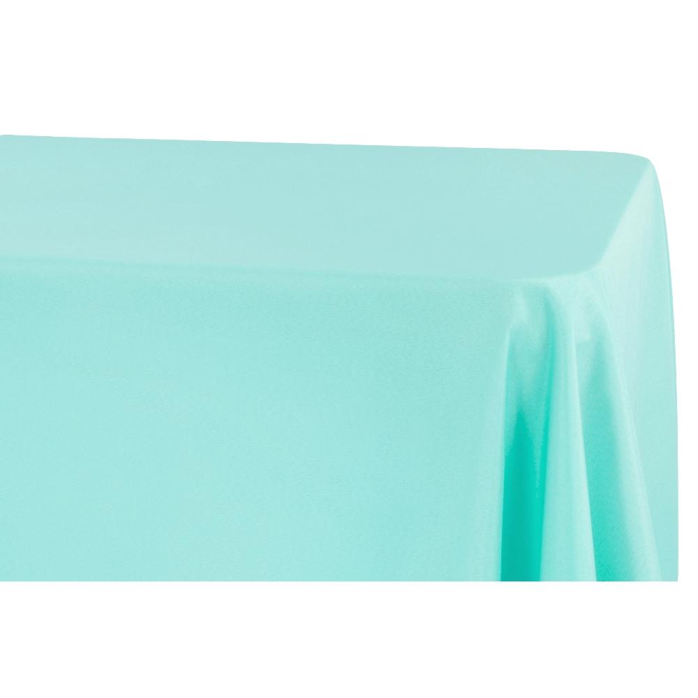 Economy Polyester Tablecloth 90"x132" Oblong Rectangular - Turquoise
