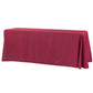 Economy Polyester Tablecloth 90"x132" Oblong Rectangular - Apple Red - CV Linens