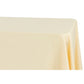 Economy Polyester Tablecloth 90"x132" Oblong Rectangular - Champagne - CV Linens