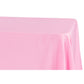Economy Polyester Tablecloth 90"x132" Oblong Rectangular - Pink - CV Linens