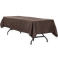 Economy Polyester Tablecloth 60"x120" Rectangular - Chocolate - CV Linens