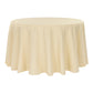 Economy Polyester Tablecloth 132" Round - Champagne - CV Linens