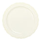 Embossed Disposable Plastic Plates 40 pcs Combo Pack - Ivory