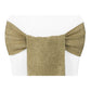 Faux Burlap Chair Sash - Natural Tan - CV Linens