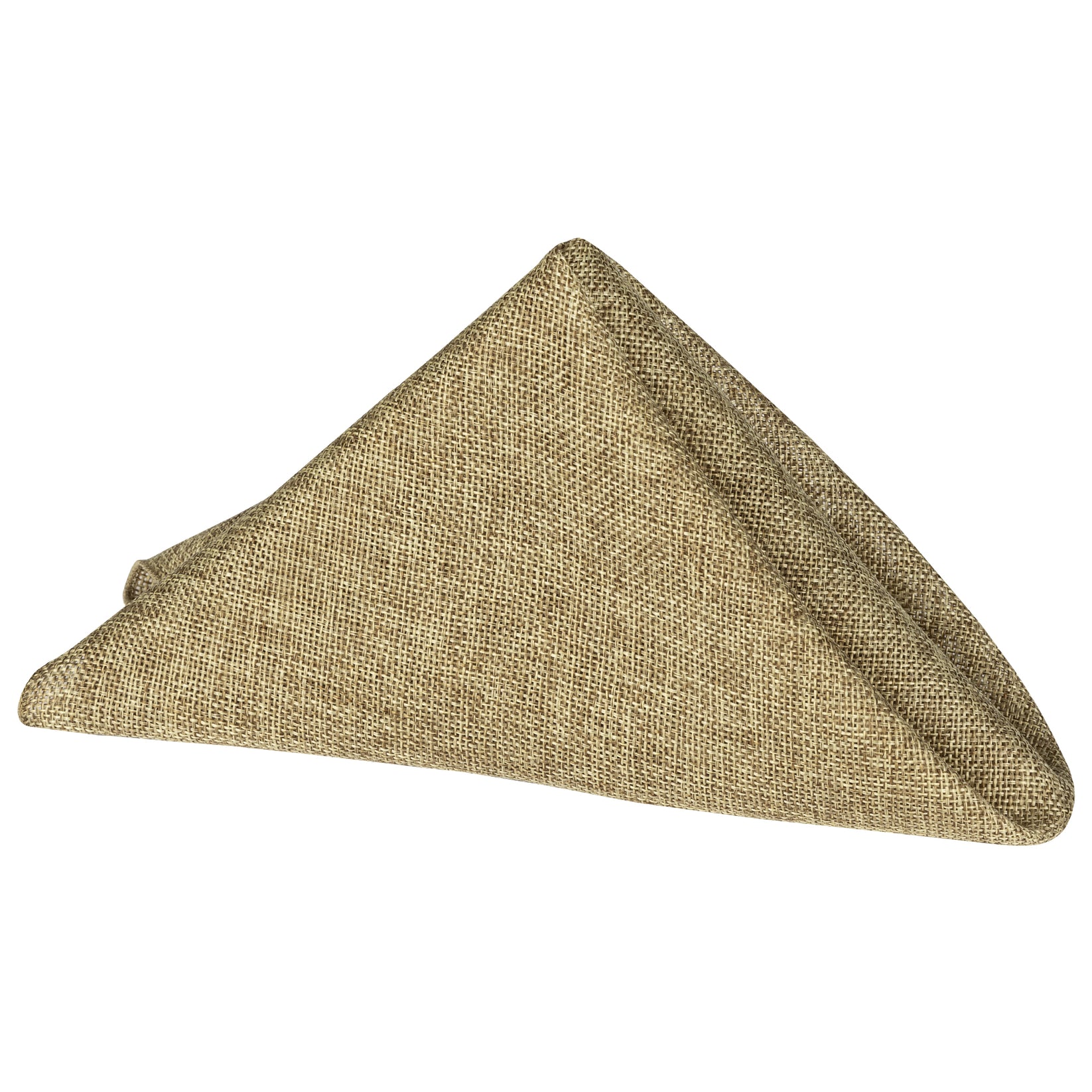 Faux Burlap Linen Napkin 20"x20" Natural Tan CV Linens