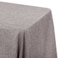 Faux Burlap Tablecloth 90"x156" Rectangular  - Gray - CV Linens