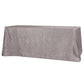 Faux Burlap Tablecloth 90"x156" Rectangular  - Gray - CV Linens