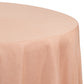 Faux Burlap Tablecloth 120" Round - Blush/Rose Gold - CV Linens