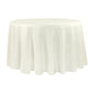 Faux Burlap Tablecloth 120" Round - Ivory - CV Linens