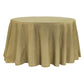 Faux Burlap Tablecloth 120" Round - Natural Tan - CV Linens