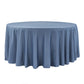 Faux Denim Tablecloth 108" Round - Dark Blue - CV Linens