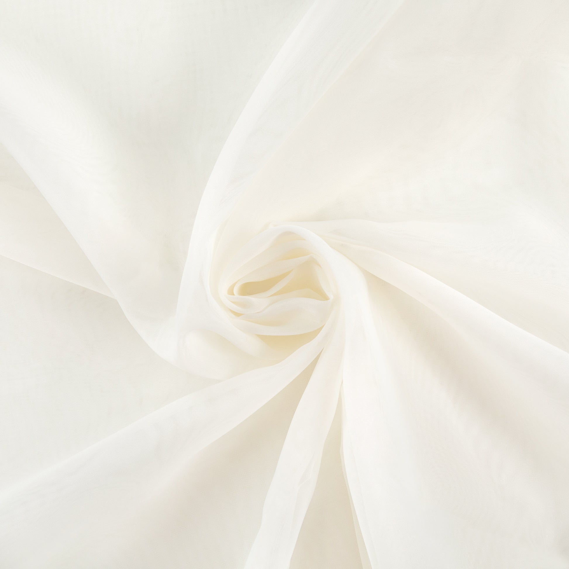 Chiffon Fabric Roll White
