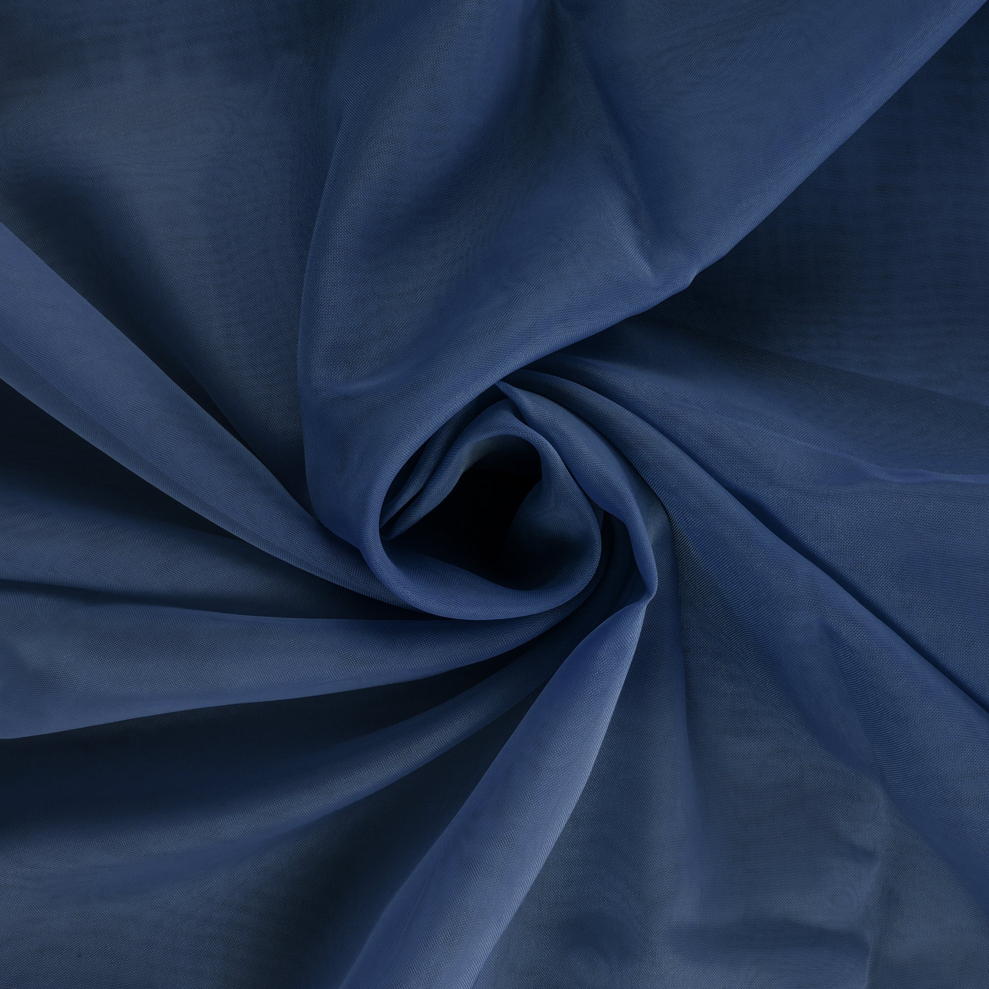 10 yards x 118" Flame Retardant (FR) Voile Sheer Fabric Roll/Bolt - Navy Blue - CV Linens