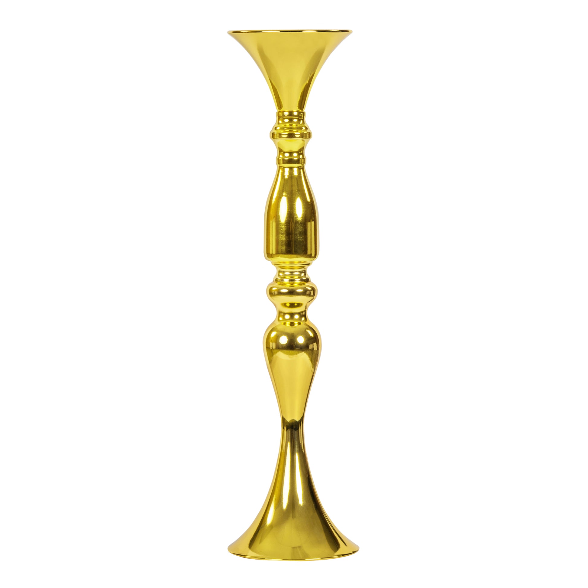 Flower Vase Riser Holder Centerpiece Stand 20"H - Gold - CV Linens