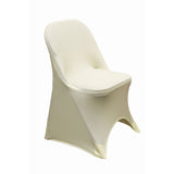 Folding Spandex Chair Cover White at CV Linens