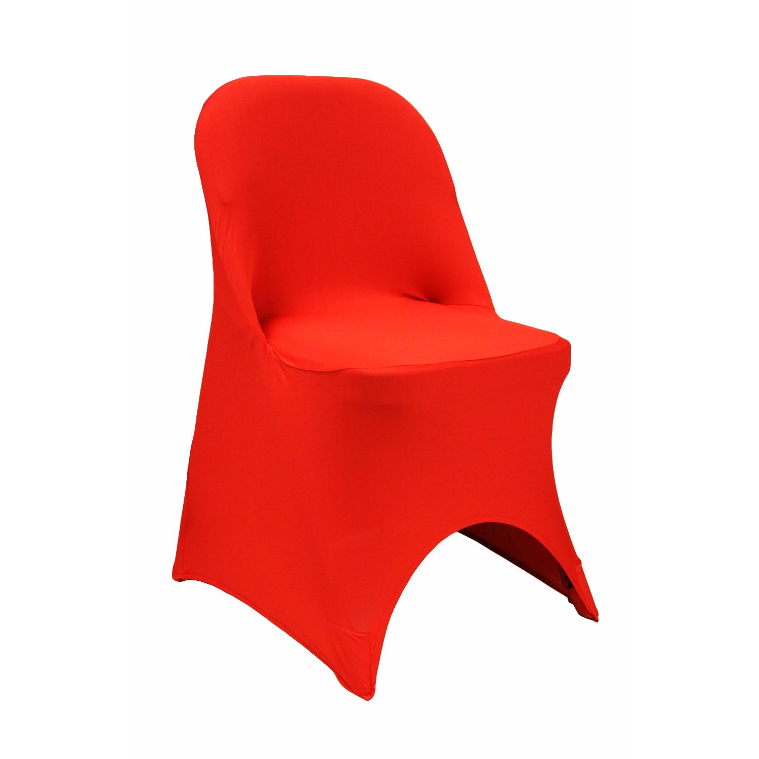 Folding Spandex Chair Cover - Red - CV Linens