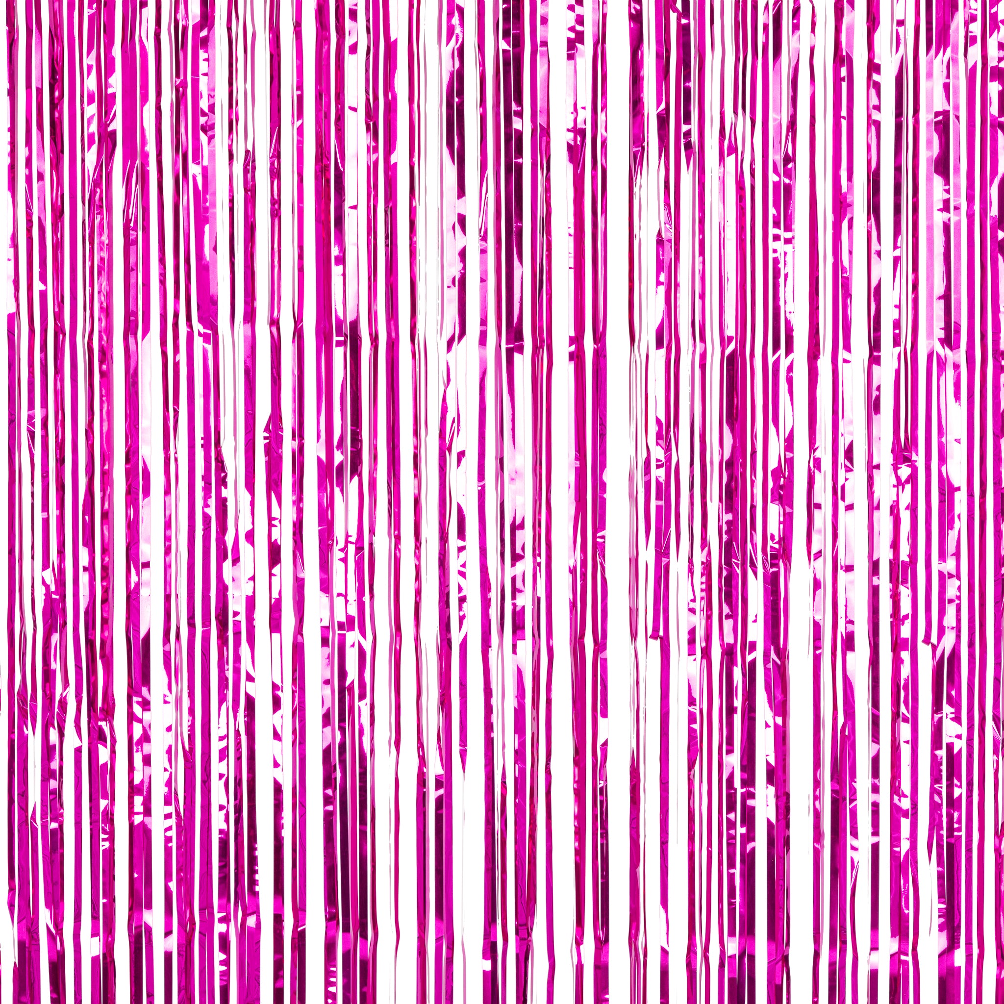 Fuchsia Backdrop Fuchsia Metallic Tinsel Foil Fringe Backdrop Curtain 6.5 ft– CV Linens