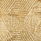 Geometric Glitz Art Deco Sequin Tablecloth 132" Round - Gold - CV Linens