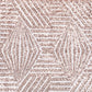 Geometric Glitz Art Deco Sequin Tablecloth 132" Round - Blush/Rose Gold - CV Linens