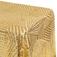 Geometric Glitz Art Deco Sequin Tablecloth 90"x156" Rectangular - Gold - CV Linens