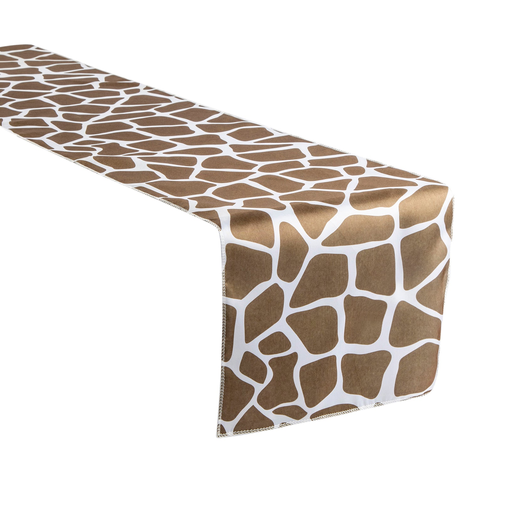 Satin Table Runner Giraffe Animal Print CV Linens