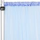 Glitter Tulle Tutu 10ft H x 56" W Drape/Backdrop Curtain Panel - Baby Blue