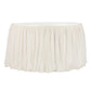 Glitter Tulle Tutu 14ft Table Skirt - Ivory - CV Linens