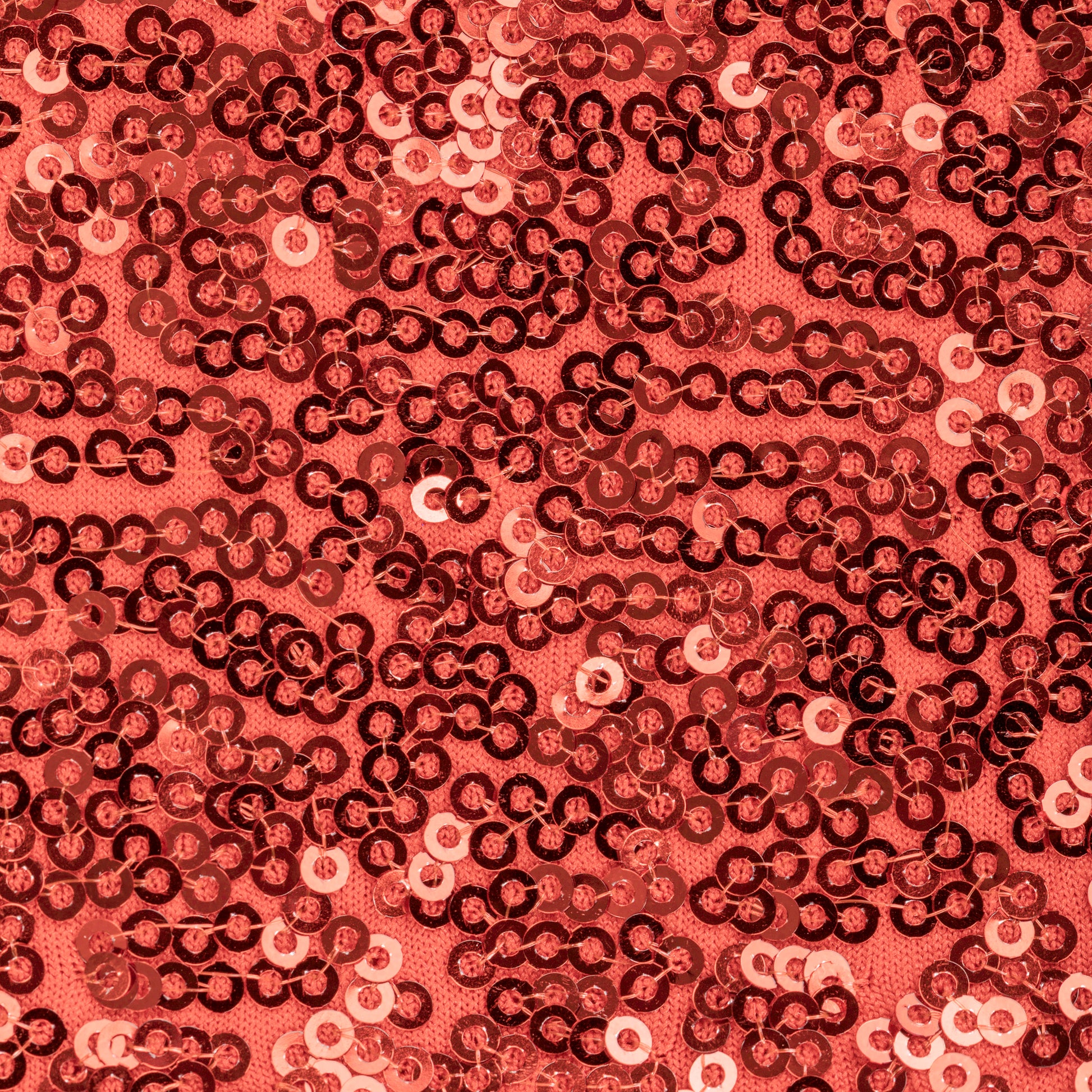 Glitz Ruffle Sequin Spandex Chair Band Sash - Red close up detail
