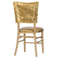 Glitz Sequin Chiavari Chair Cap 16"W x 14"L - Gold - CV Linens