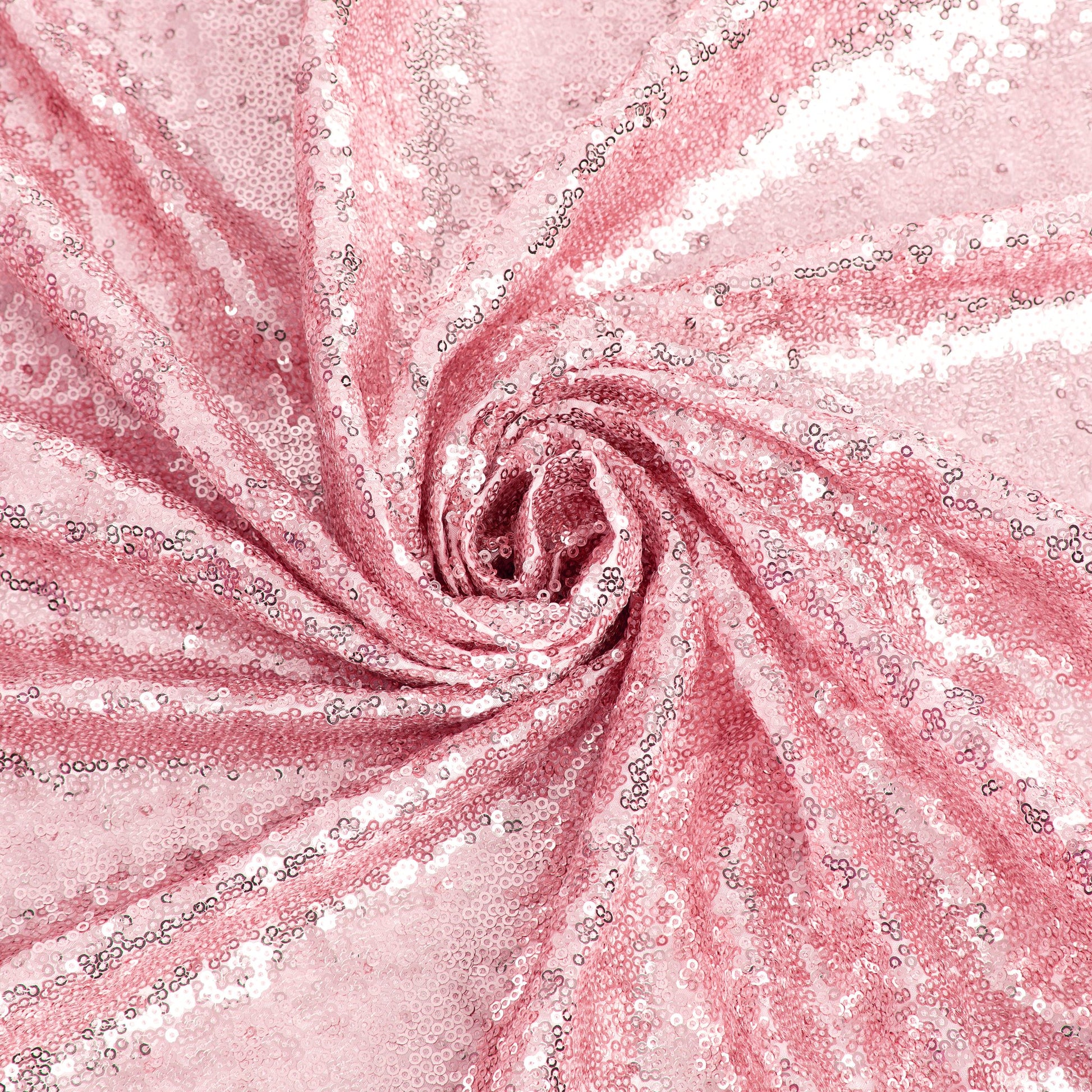 10 yards GLITZ Sequins Fabric Bolt - Pink - CV Linens