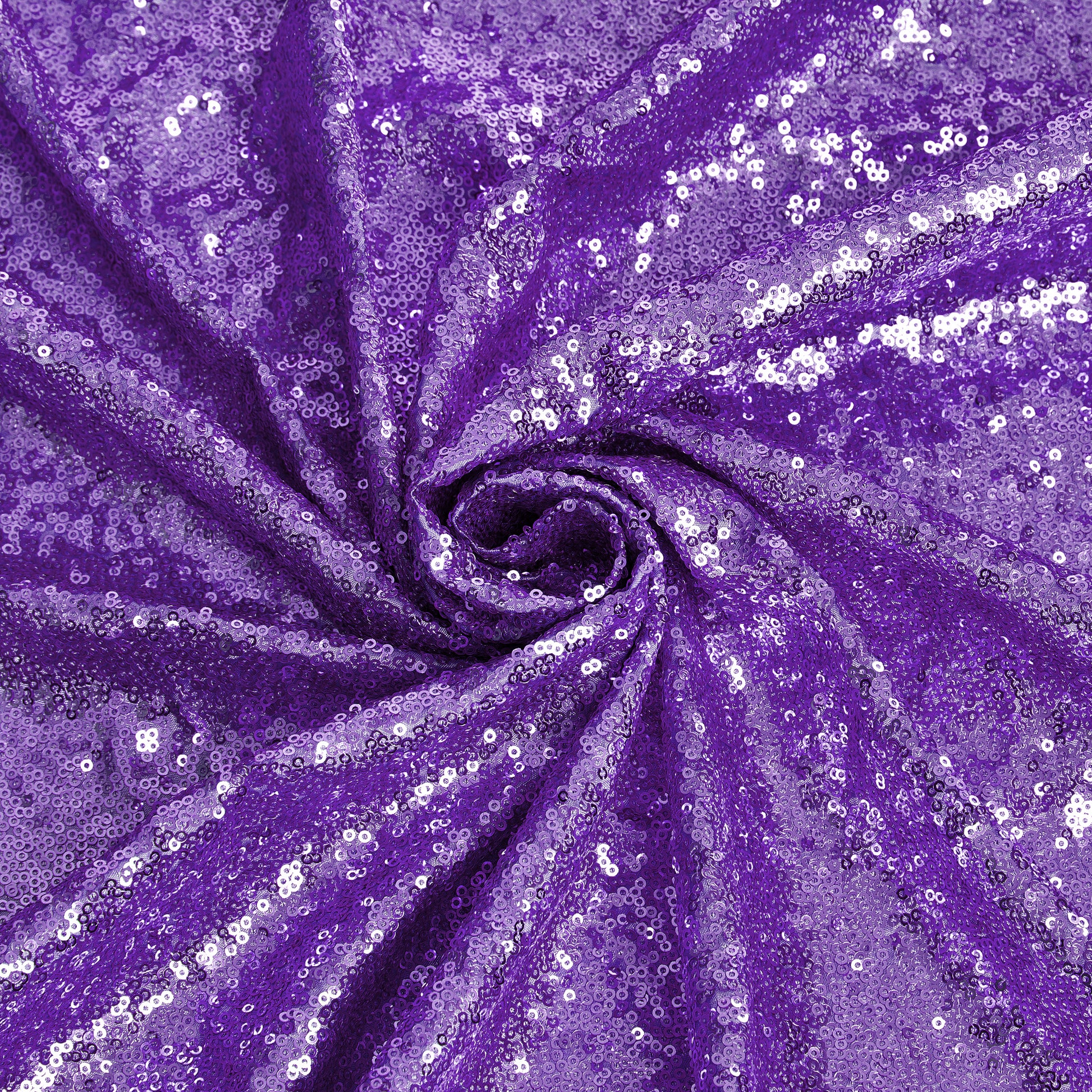 5 yards GLITZ Sequins Fabric Bolt - Purple - CV Linens