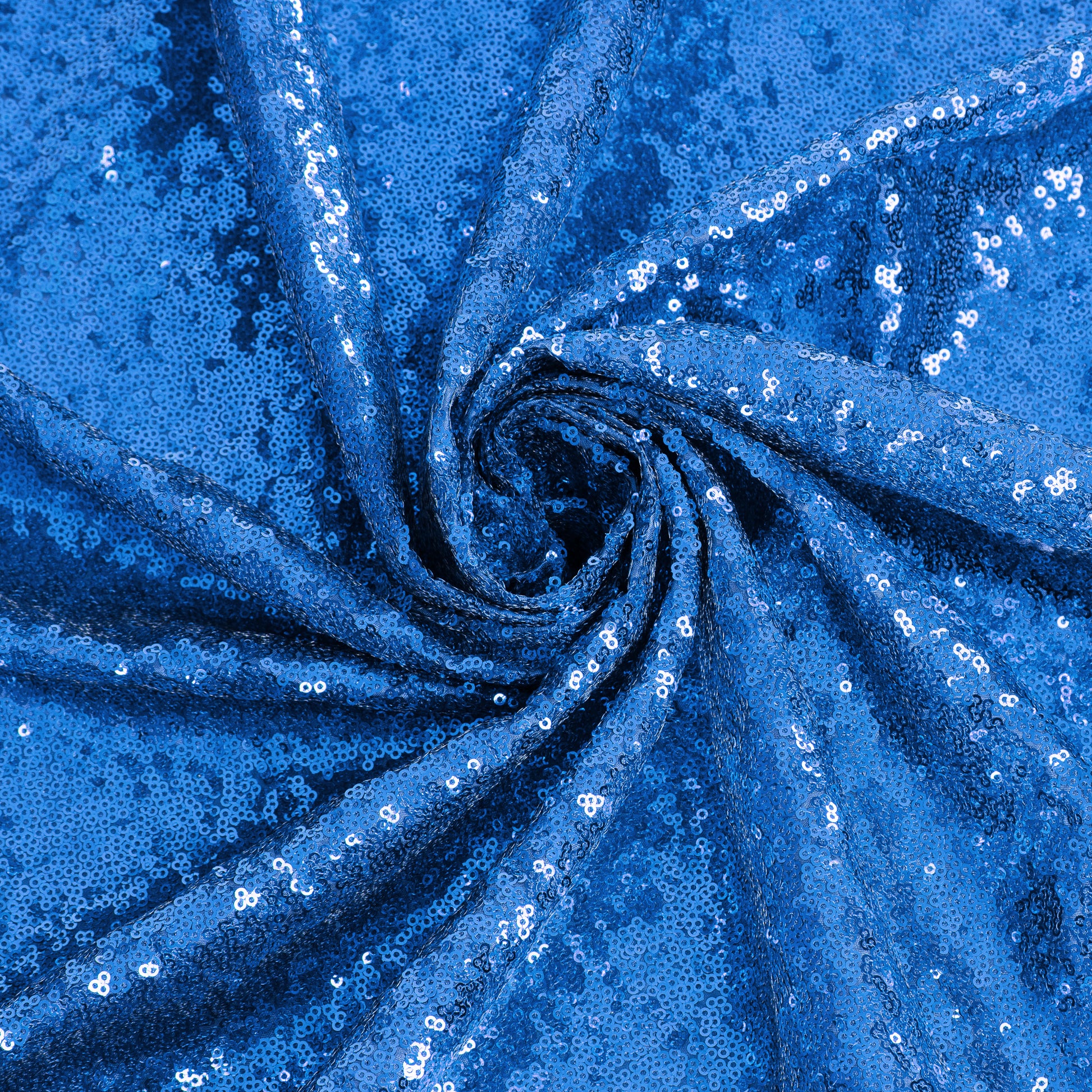 5 yards GLITZ Sequins Fabric Bolt - Royal Blue - CV Linens