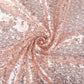 Glitz Sequin Mesh Net Fabric Roll Bolt 54"x10 yards - Blush/Rose Gold - CV Linens
