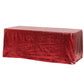 Glitz Sequin 90"x132" Rectangular Tablecloth - Apple Red - CV Linens