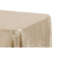 Glitz Sequin 90"x156" Rectangular Tablecloth - Champagne - CV Linens